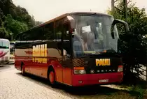 Rarit�t aus dem Archiv: Setra S 315 HDH Panoramabus  Pauli , niedrigerer Boden und nach hinten ansteigende Sitze, September 1995 Heidelberg
