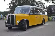 Ein Saurer Postbus in Bf Beekbergen am 03 sept 2011.