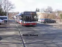 MAN der Stadtwerke Marburg, Linie 4 in der Friedrich-Ebert-Str. Richtung Richtsberg