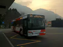 GlarnerBus/ NIEDERER AUTOBETRIEB, Setra S 415 NF (GL 348 / Nr. 26) am 04.03.2012 beim Bahnhof Bilten. Der Bus f�hrt im Auftrag der SBB als Linie 511 von Bilten SBB nach N�fels-Mollis SBB.