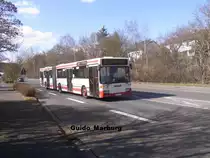 Stadtwerke Marburg Mercedes auf einer Betriebsfahrt in der Beltersh�userstrasse