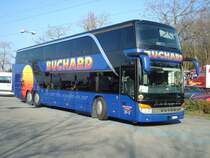 Setra 431 DT de la maison Buchard photographi� le 26.03.2012 sur l'aire de repos du Grauholz pr�s de Berne