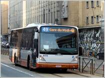 Dieser VanHool wird in krze seinen Zielbahnhof in Brssel erreichen.  25.03.2012