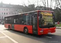Busverkehr Rheinland GmbH MAN Lion's City in Richtung Neuss Landestheater.