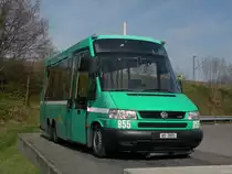 VW Kutsenits mit der Betriebsnummer 855 auf dem Hof der Garage Rankstrasse. Die Aufnahme stammt vom 29.03.2012.