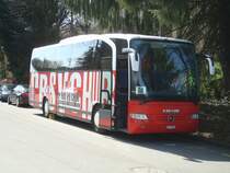 Mercedes Benz Travego de la maison 'Der Bus vo Chur' (entreprise de transports publics de la ville) photographi� le 1er avril 2012 � Bienne 