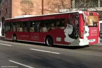 Citaro Bus von Saarbahn und Bus an der Haltestelle Saarbrcken Rathaus. Die Aufnahme des Foto war am 24.03.2012.