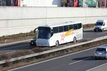 Bova Futura de la maison L'Etoile Filante photographi� sur l'autoroute Lausanne - Yverdon � la hauteur de l'aire de repos de Bavois le 15.03.2012