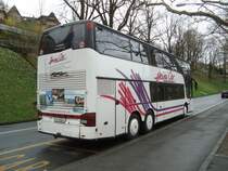 Setra 328 DT de la maison Heini Car photographi� le 04.04.2012 pr�s de la B�rengraben � Berne