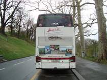 Setra 328 DT de la maison Heini Car photographi� le 04.04.2012 pr�s de la B�rengraben � Berne