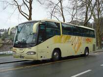 Scania Irizar de la maison italienne MERLI � Rimini photographi� le 06.04.2012 � proximit� de la B�rengraben � Berne