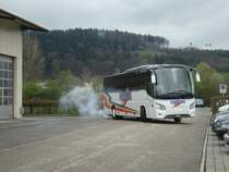 VDL Futura de la maison Eurobus photographi� le 05.04.2012 devant le garage Bova-VDL Suisse � Br�gg pr�s de Bienne