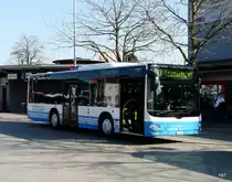 WilMobil - MAN Lion`s City  Nr.299  SG 325991 vor dem Bahnhof in Wil am 26.03.2012 