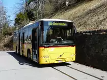 Postauto - Volvo 8700  AR 14582 bei den Bushaltestellen hinter dem Bahnhof von Trogen am 26.03.2012
