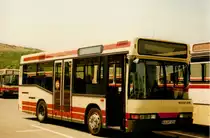 Aus dem Archiv: Neoplan N 4007  Hagro Trans  fr Verkehrsbetriebe Karlsruhe, Mai 1997 Karlsruhe