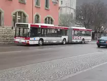 MAN NG272 der Sihler KG GP-SI-485 am 30.03.2012 in Geislingen/Steige. Dieser Bus wird berwiegend im Schlerdienst verwendet. Der baugleiche GP-SI-486 wurde vermutlich mittlerweile abgestellt und abgerstet, ist jedoch noch angemeldet.