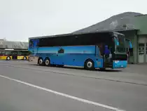 Tout nouveau van Hool TX de la maison Buchard Voyages � Leytron. Ce v�hicule est sp�cialement �quip� pour faciliter l'acc�s aux handicap�s en chaise roulante. Photographi� le 12.04.2012 devant le garage de l'entreprise. 