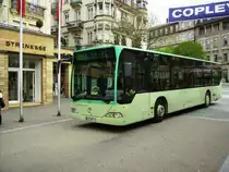 BAD-ME 74 der BBL hat am 10.04.2012 auf der Linie 206 Dienst und ist am Leopoldsplatz gerade auf dem Weg nach Balg.