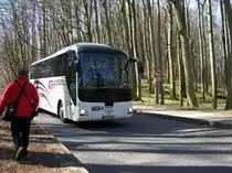 MAN Lion's Coach von VGH Reisen vor dem K�nigsstuhl am 17.04.2012