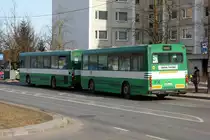 Ein Buszug. Scania L94UB + Hess APM, Tallinna Autobussikoondis AS #3646 + 305, 12.04.2012 Tallinn.
Im Tallinn ist immer noch 12 solcher Busz�ge.