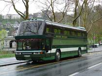 Neoplan immatricul� au Kazakstan photographi� le 19.04.2012 � proximit� de la B�rengraben � Berne