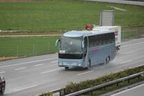 MAN de la maison AGGAT photographi� le 19.04.2012 sur l'autoroute Berne - Zurich 