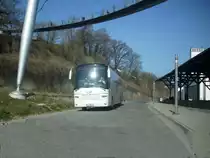 VDL Bova Magiq von Reise-Alianz im Stadthafen Sassnitz am 19.04.2012