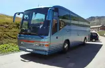 Scania Irizar ex-Schneider Reisen Langendorf photographi� durant l'�t� 2011 au col du Simplon. Ce v�hicule est actuellement immatricul� au Kazakstan !