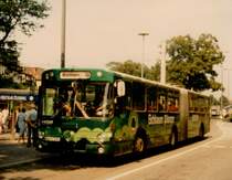 Aus dem Archiv: Vetter Gelenkbus auf Basis O 307 G  HSB , August 1984 Heidelberg 