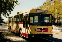 Aus dem Archiv: MAN SL 200 eines Privatunternehmens im Landkreis Karlsruhe, Mai 1997 Karlsruhe