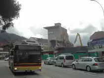 STI Thun - Nr. 81/BE 543'381 - MAN am 16. April 2012 in Thun, Guisanplatz (mit Abbruch vom Kino Rex)