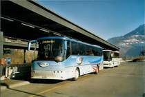 LLB Susten Nr. 2/VS 38'002 Bova; am 17.2.2008 am Bahnhof Leuk.