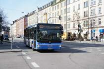 MAN 3. generation (Lion's City), Linie 155, MVG 4242, Mnchen Ostbahnhof, 27.03.2012