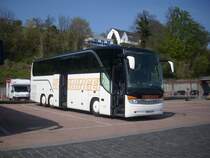 Setra 416 HDH von Zweidinger aus Deutschland im Stadthafen Sassnitz am 03.05.2012