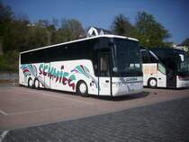 Van Hool T916 von SCHMIEG aus Deutschland im Stadthafen Sassnitz am 03.05.2012