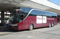 Setra 416 HDH de l'entreprise HelveCie photgraphi� le 07.05.2012 devant l'A�roport International de Gen�ve
