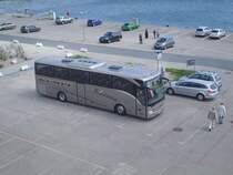 Mercedes Tourismo von Kempf Reisen aus Deutschland im Stadthafen Sassnitz am 13.05.2012