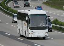 Volvo Genesis de la maison Euroviaggi Fierro (Italia) photographi� le 17.05.2012 sur l'autoroute Zurich - Berne � la hauteur de Oensingen