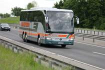 Mercedes Benz Tourismo de la maison MAYER (D) photographi� le 20.05.2012 sur l'autoroute Lucerne - B�le