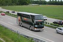Setra 431 DT de la maison Domo Reisen photographi� le 20.05.2012 sur l'autoroute Zurich - Berne