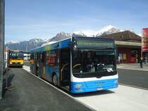 BSW Sargans - Nr. 340/SG 297'513 - MAN am 17. Mai 2012 beim Bahnhof Sargans (mit Vollwerbung fr  OSTWIND )