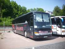 Setra 416 GT-HD von Sollner aus Deutschland im Stadthafen Sassnitz am 22.05.2012