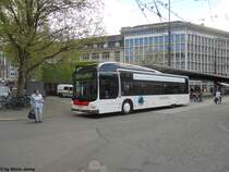 St.Gallerbus Nr. 204 (MAN A37 Lion's City Hybrid) am 4.5.2012 beim Bhf. St.Gallen. Mit diesem Wagen ist ein weiterer MAN-Typ in St.Gallen im Einsatz, wo bis jetzt 6 verschiedene Typen des Lion's-City Programms unterwegs sind.