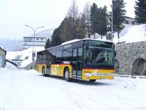 Regie St.Moritz. Setra S415NF (GR 102'373) in St.Moritz, Bahnhof. (4.02.08)