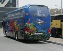 Dieser Neoplan Cityliner stand am 6.4.2012 vor dem Wiener Westbahnhof. Seine Beklebung verdeutlicht, dass der nchste Einsatz einer der Vienna Airport Lines sein wird.