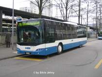 Neoplan N4516 Nr. 258 der vbz am 26.12.06 beim Bhf. Oerlikon Nord.