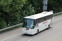 Bova Futura de la maison Lochbuhler photographi� le 27.05.2012 sur l'autoroute Berne - B�le 