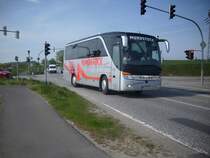 Setra 411 HD von Mundstock aus Deutschland in Mukran am 22.05.2012