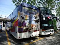 Bova Futura et Setra 431 DT de la maison Eurobus photographi le 31.05.2012  Berne