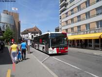 tpf Rgional/MOBUL Nr. 802 (Mercedes CitaroII O530) am 30.5.2012 beim Bhf. Bulle